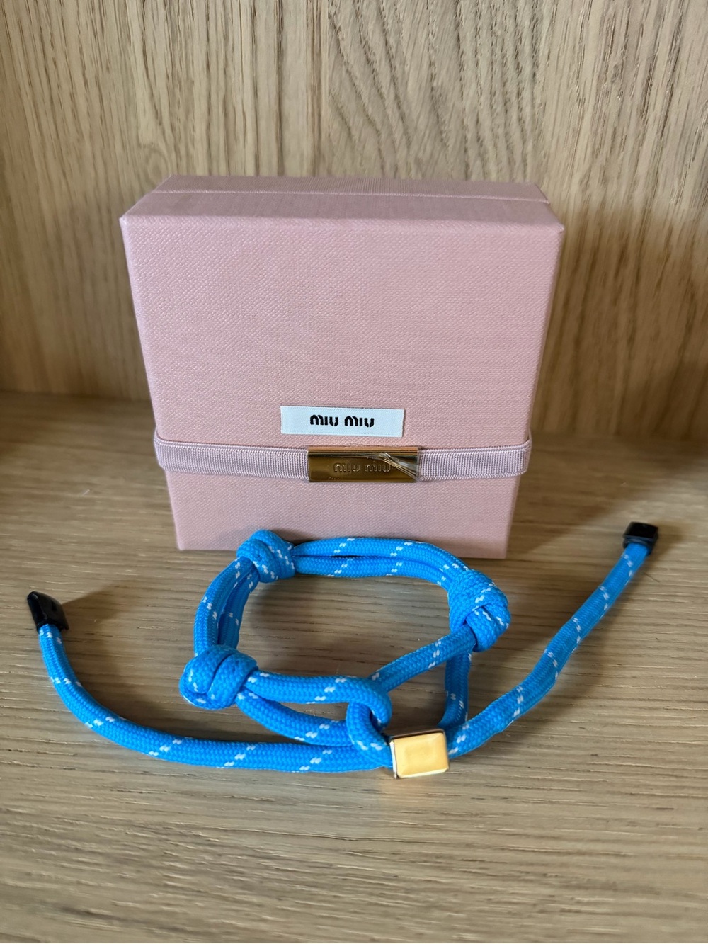 Miu Miu Blue Cord Bracelet - BNIB - Picture 3 of 7